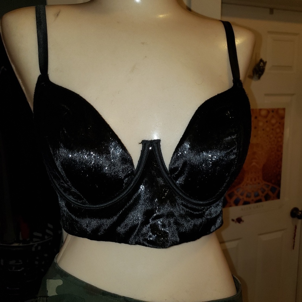 Sparkly Velvet Victoria's Secret Bralette-New